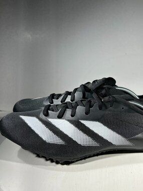 adidas Sprintstar Track & Field Running Spikes Mens Size 13 Black Shoe USED ONCE